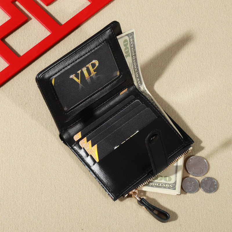 Women's Korean Style Stone Pattern Crocodile Multiple Ladies Wallets