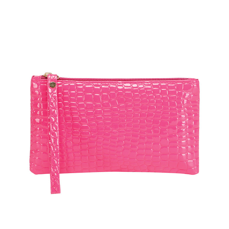 Simple Clutch Female Lady Crocodile Pattern Welfare Handbags
