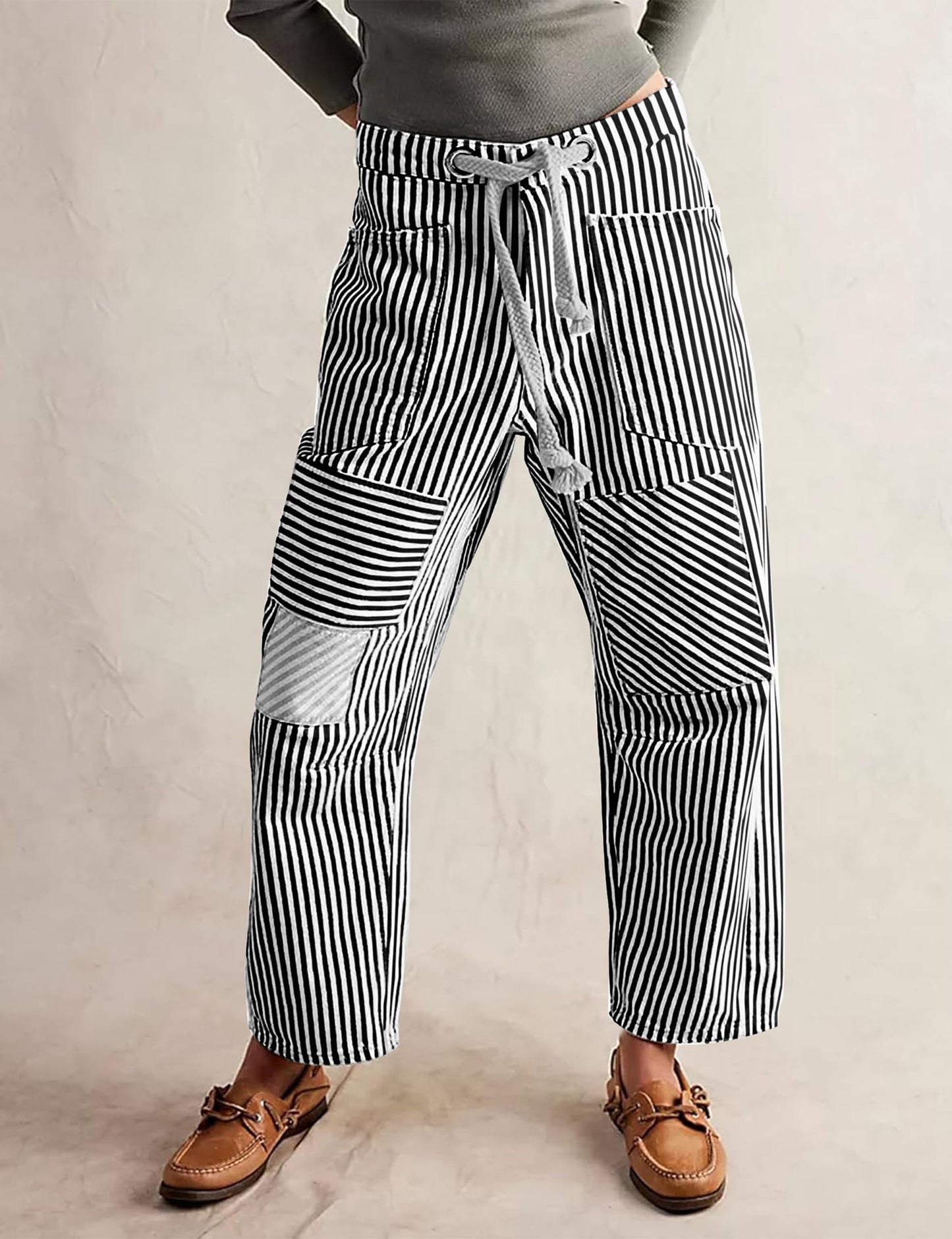 Mid Waist Fashion Commuter Casual Loose Wide Leg Women's Jeans