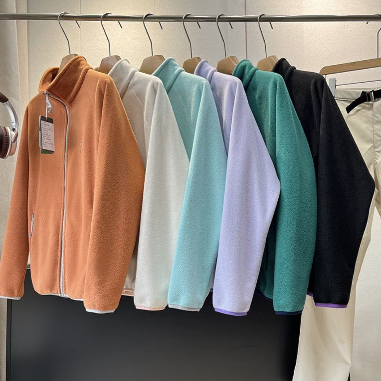 Women's Dopamine Stand Collar Fleece Zipper Polar Sweaters