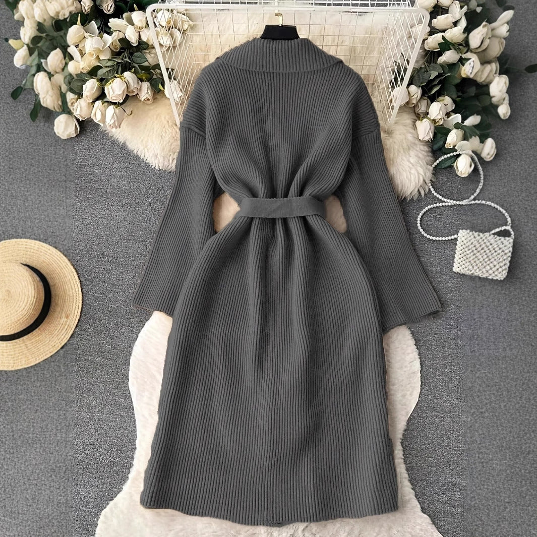 Women's Elegant Simple Long Fashion Knitted Knitwear
