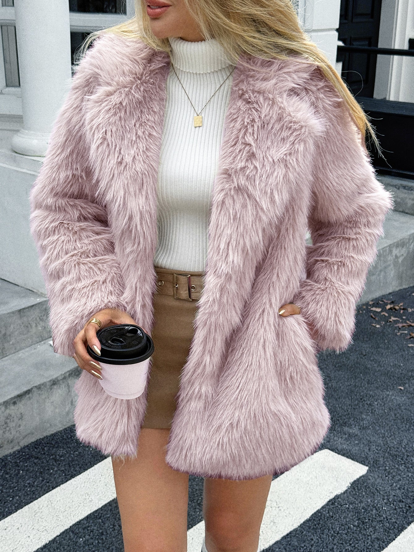 Women's Trendy Pretty Elegant Fashion Fluffy Coats