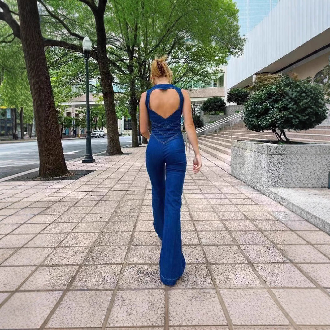 Women's Slim Sleeveless Fashion Street Retro Style Suits