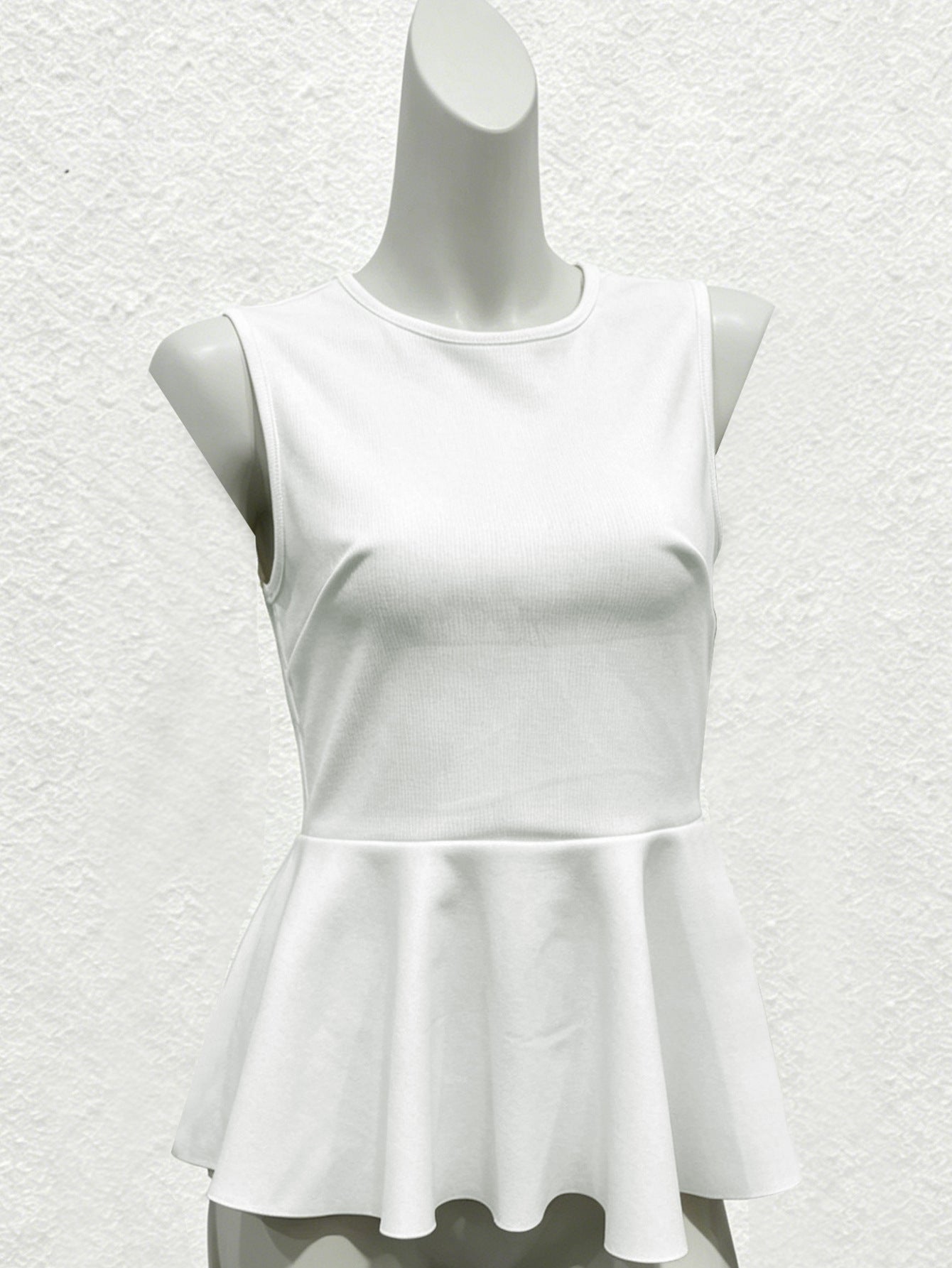 Women's Set Sleeveless Trousers Solid Color Old Tops