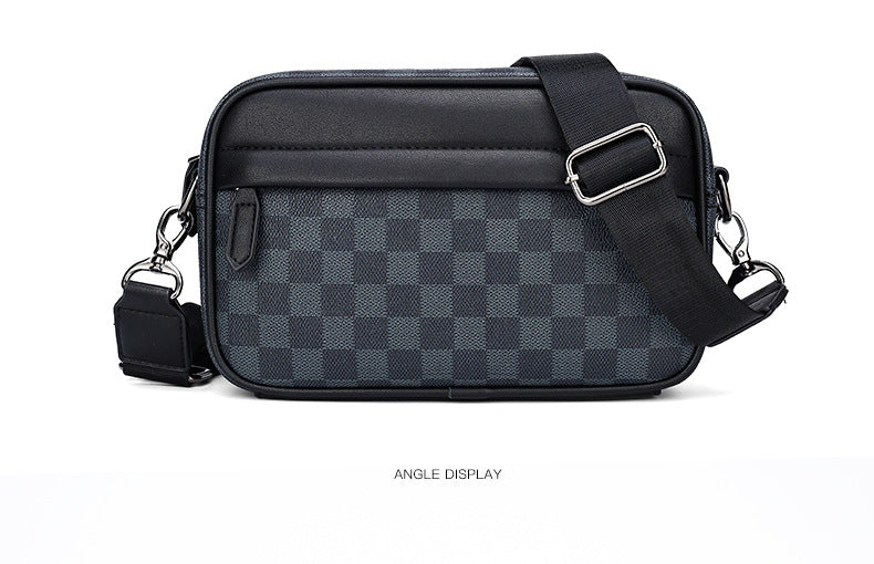 Men's Charming Trendy Commuter Plaid Fashion Men's Messenger Bags