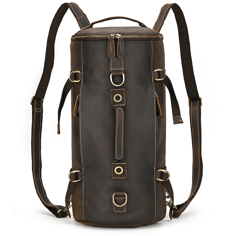Women's & Men's & Crazy Horse Leather Retro Backpacks