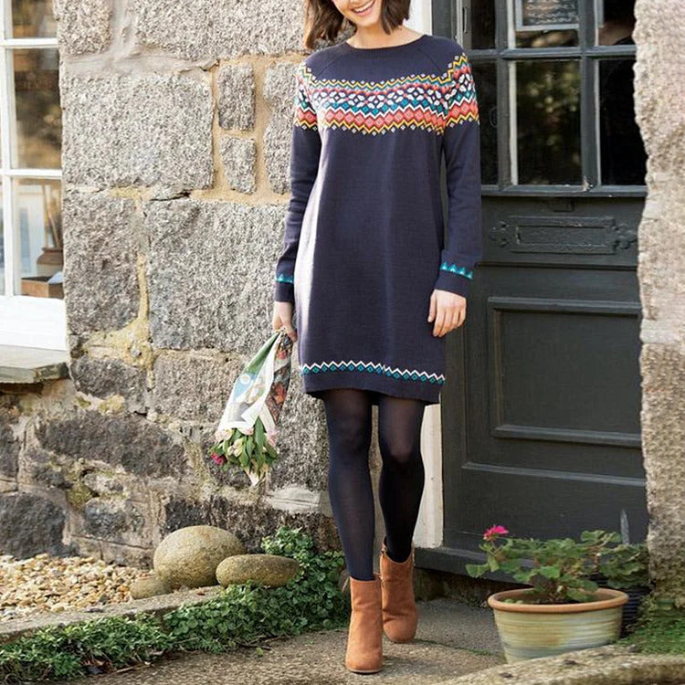 Women's Iceland Retro Jacquard Woolen Fashion Long Skirts
