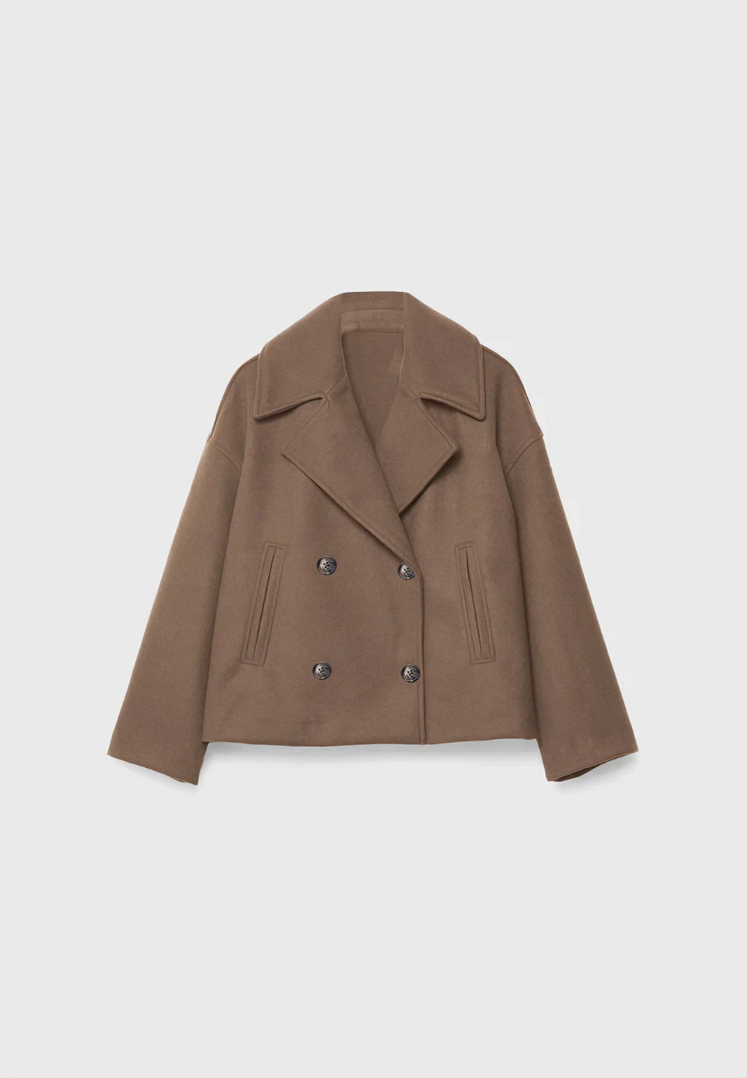 Women's Casual Small Woolen Long Sleeve Lapel Blazers