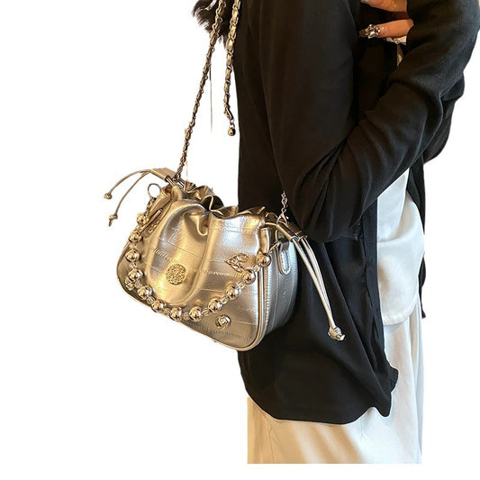 Women's Niche Trendy Design Chain Underarm Crossbody Bags