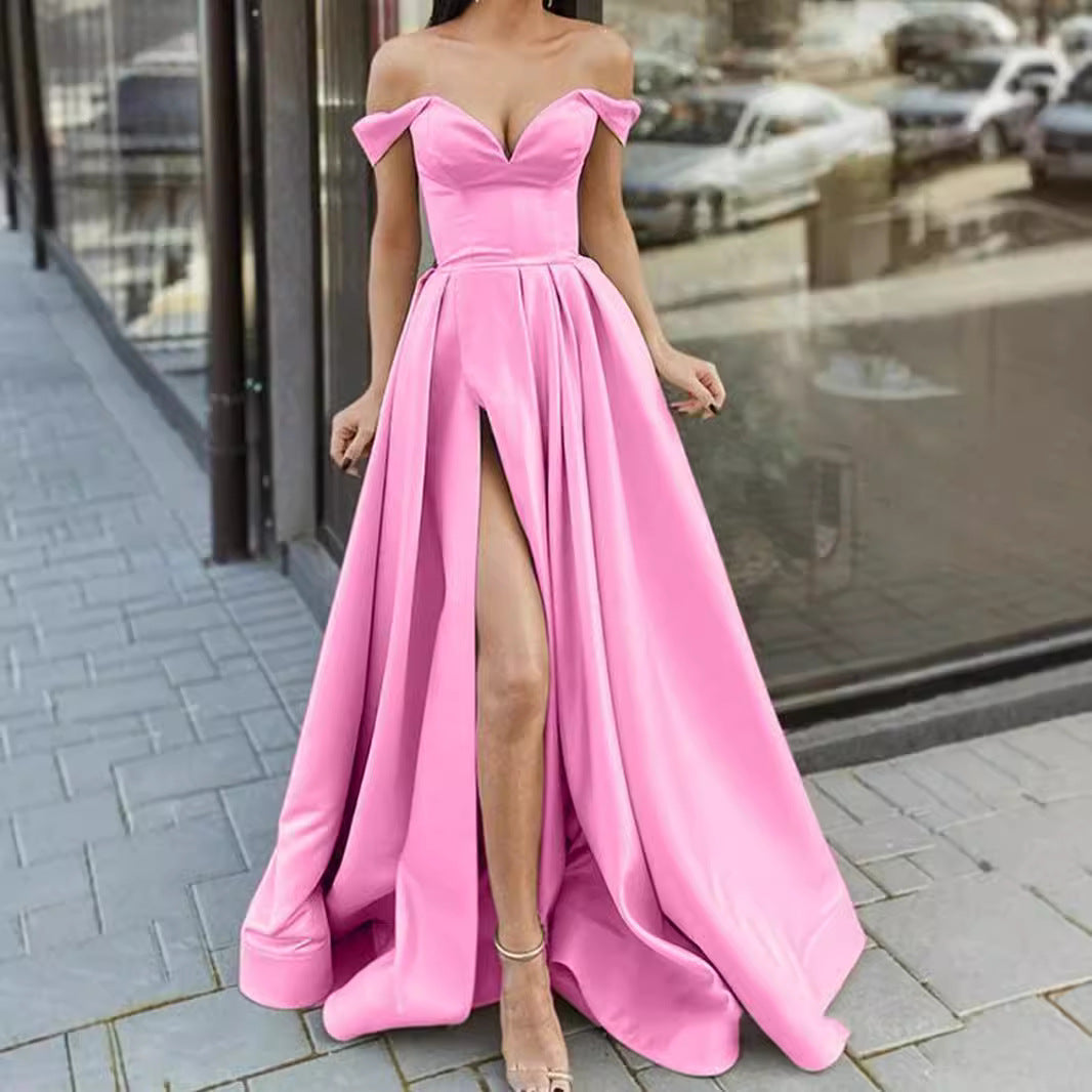 Women's Clothes Multicolor Tube Backless Large Swing Dresses
