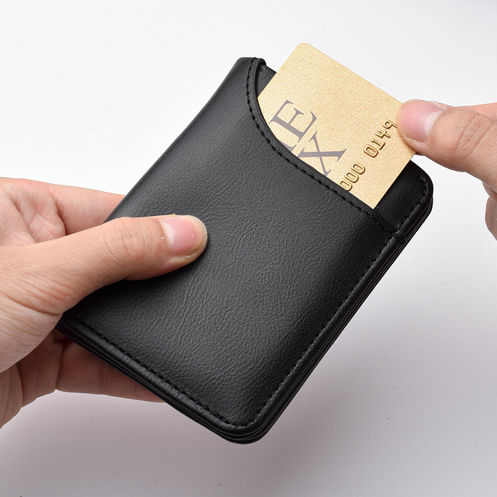 Charming Men's Stylish Vertical Certificate Mini Card Holder