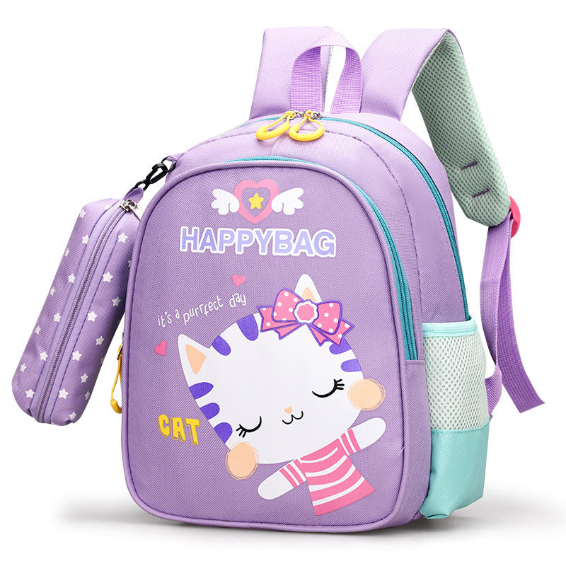 Children's Medium Back Class Boys Cartoon Cute Kindergarten School Bags
