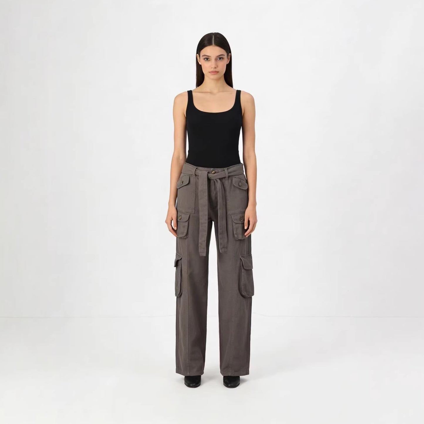 Women's Loose Oversized Wide Leg American Straight Pants