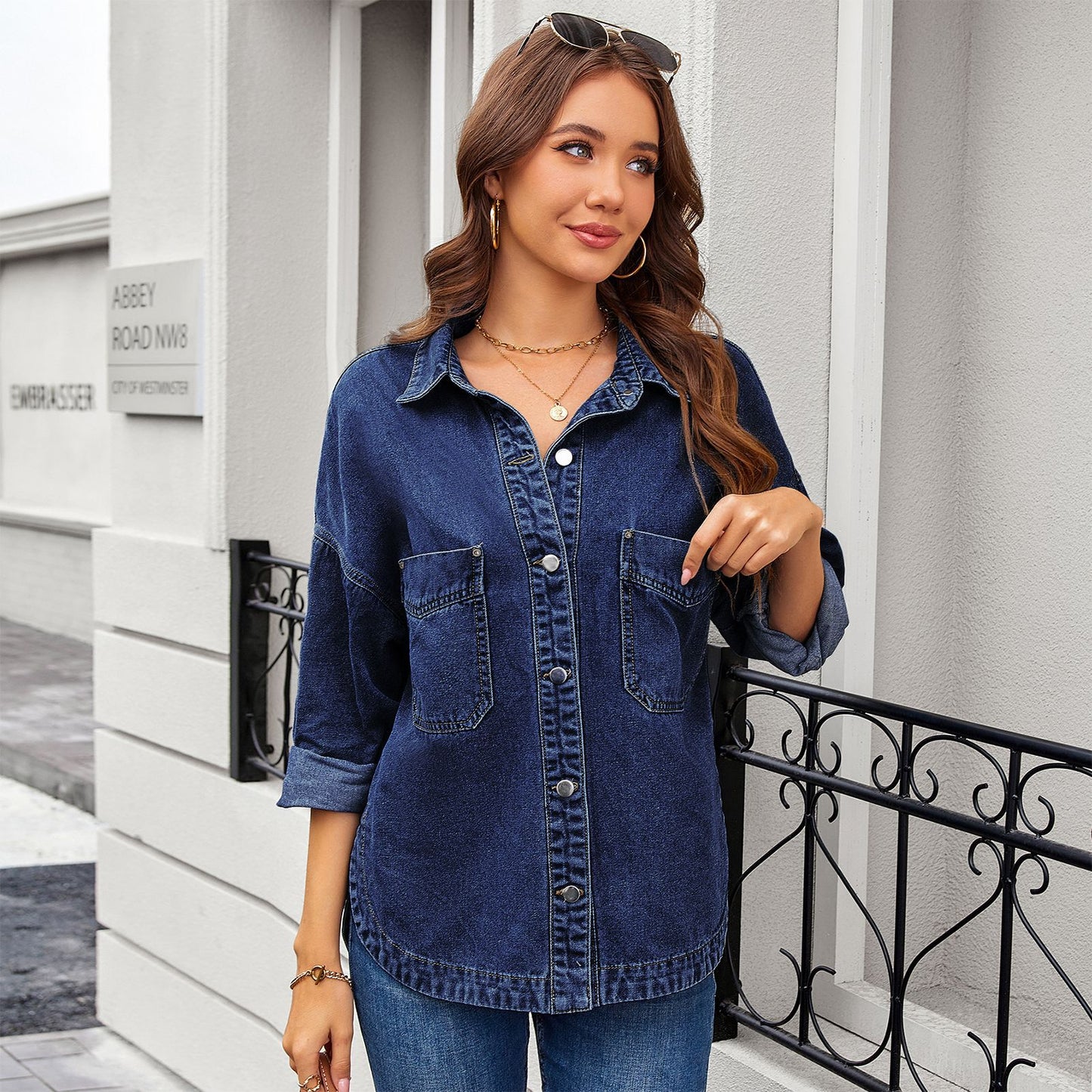 Women's Washed Retro Loose Casual Early Autumn Jackets