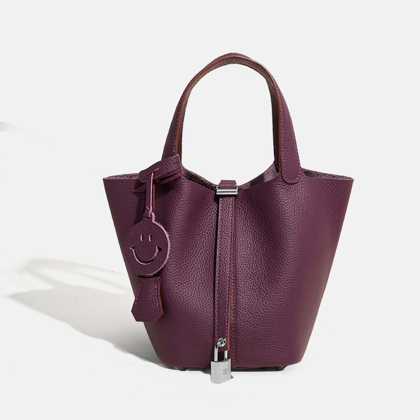 Women's First Layer Cowhide Vegetable Basket Handbags