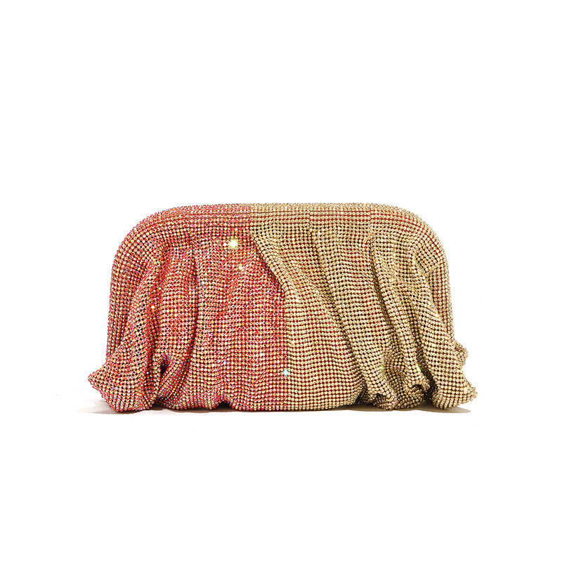 Women's Dinner Fashion Chain Acrylic Full Diamond Evening Bags