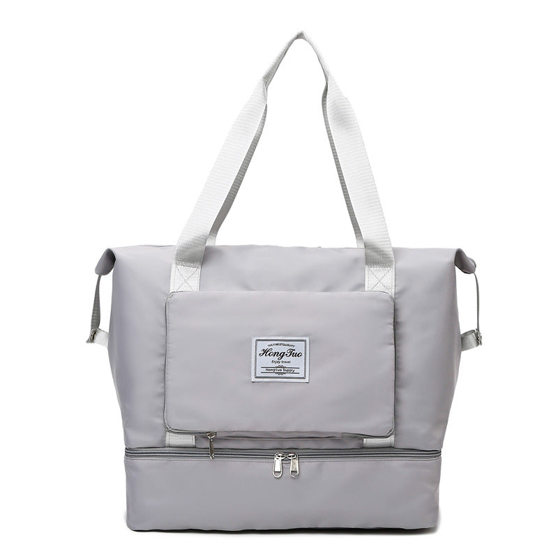 Women's Trendy Large Capacity Folding Pending Short Travel Bags
