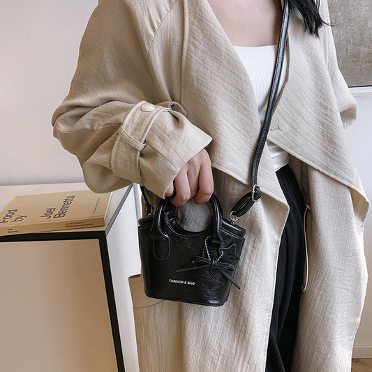 Women's Korean Fashion Large Capacity Vegetable Basket Crossbody Bags