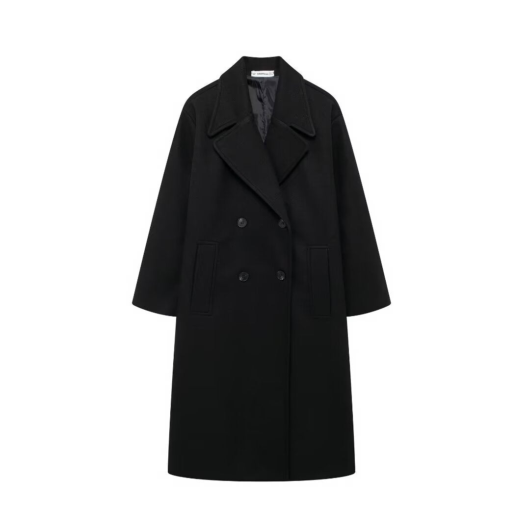 Women's Street Warm Temperament Soft Loose Trench Coats