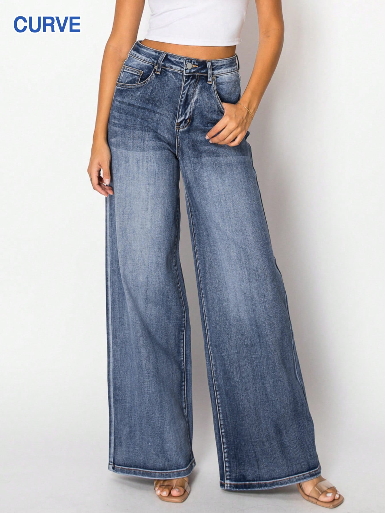 Women's American Style Retro Washed Loose Straight Autumn Jeans