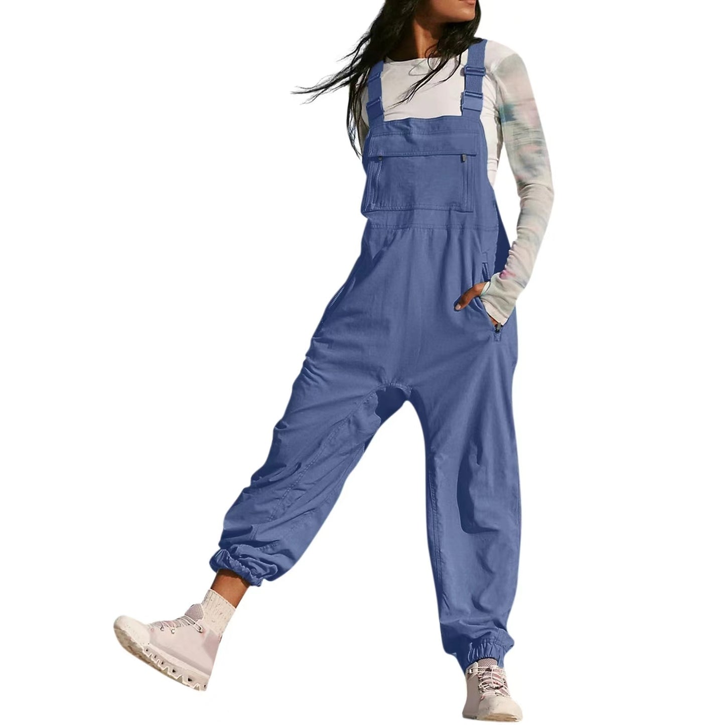 Women's Stylish Working Bib Fashion Leisure Jumpsuits