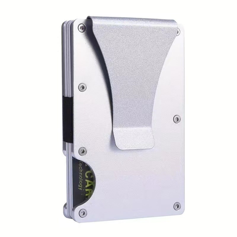 Elegant Credit Box Aluminum Alloy Metal Card Holder