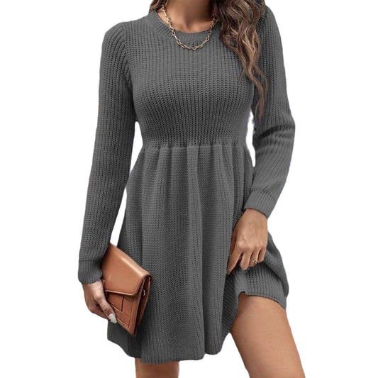 Women's Solid Color Style Clothes Dress Dresses