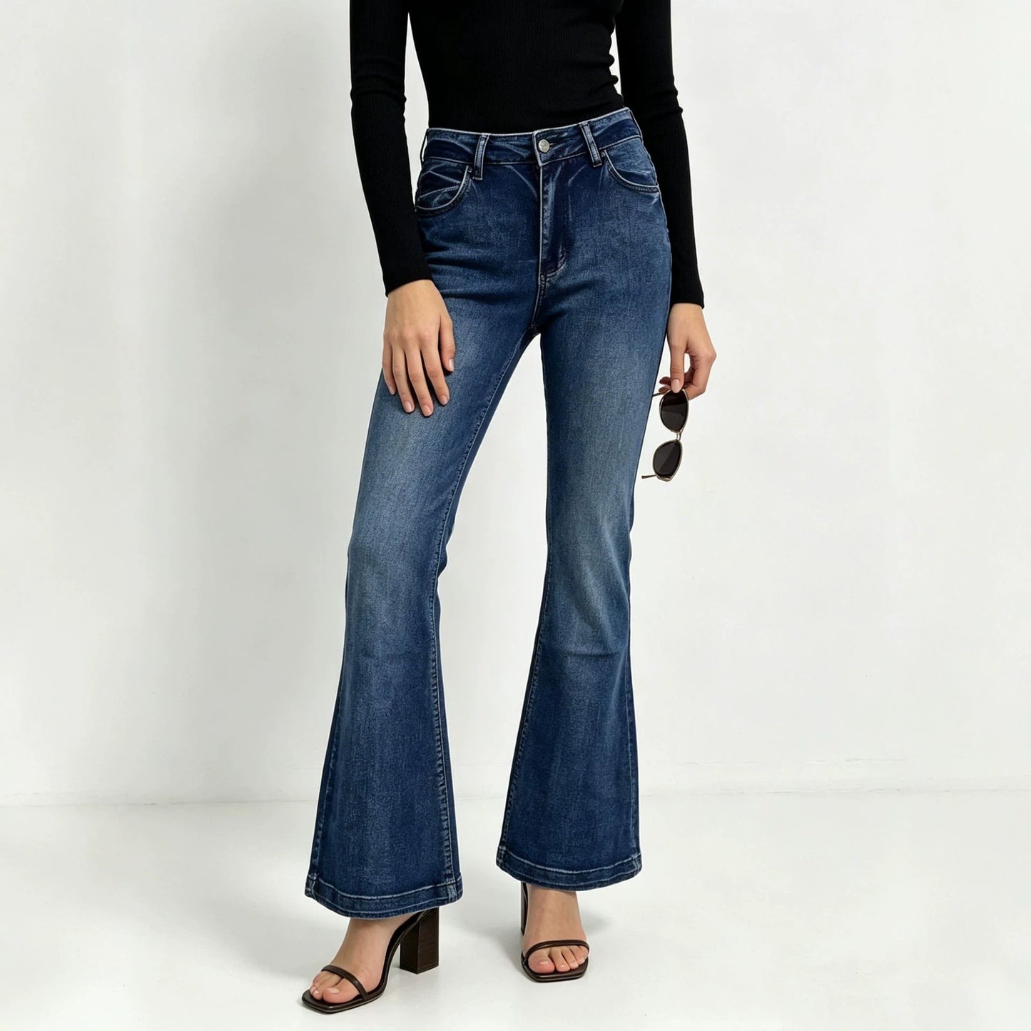 Women's American Retro Hot Trousers Slim Fit Jeans