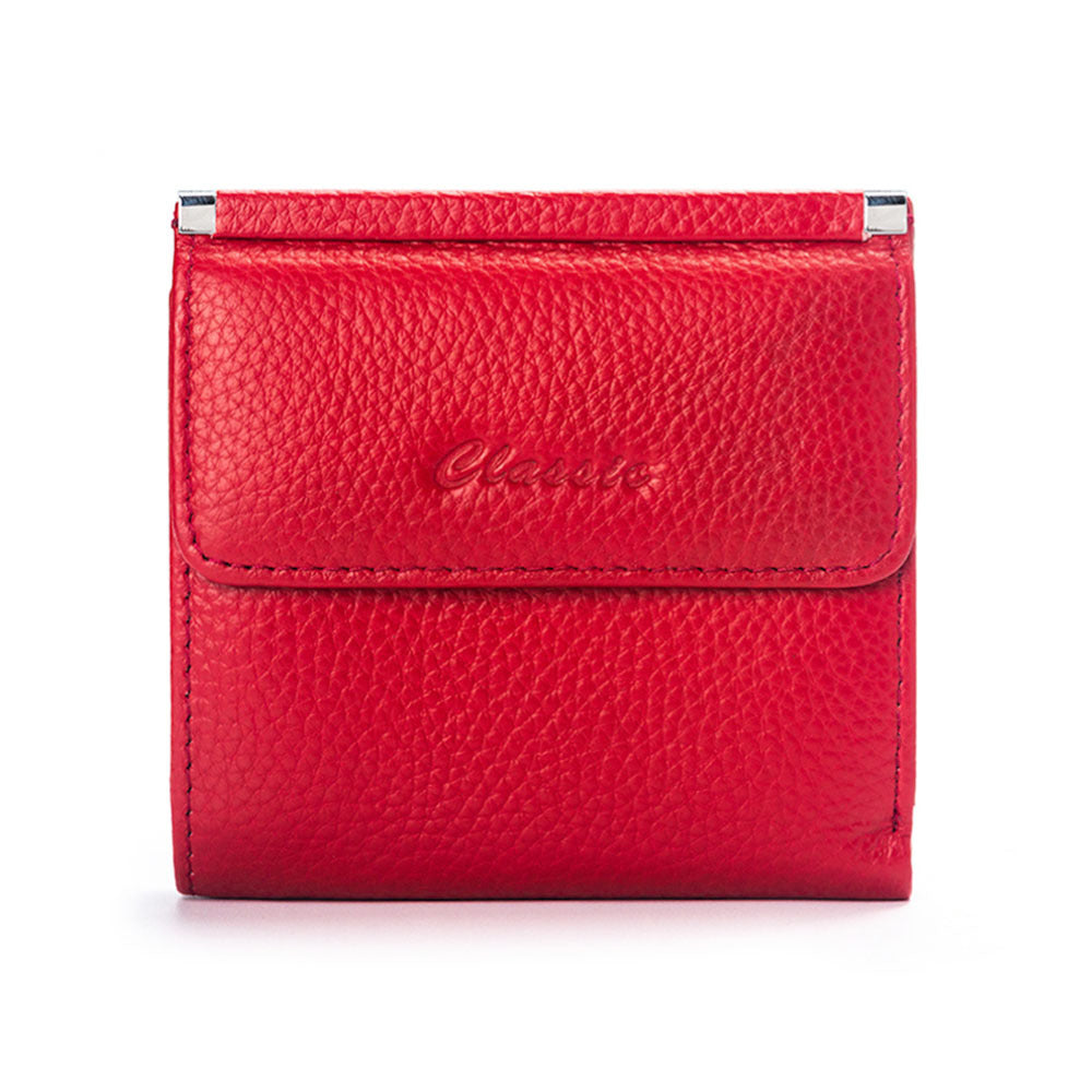 Women's Genuine Leather High-grade Short First Layer Ladies Wallets