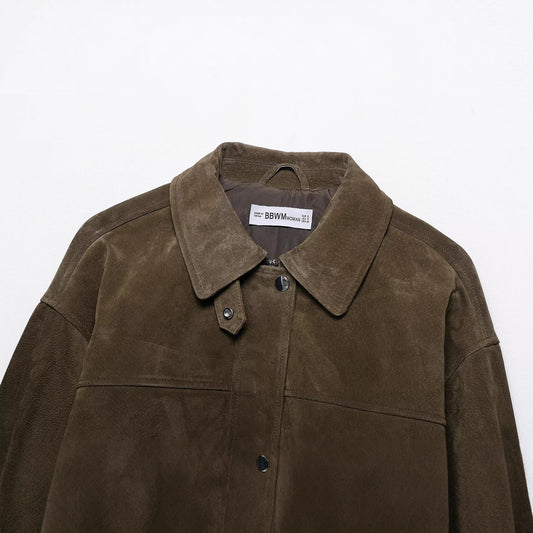 Women's Street Fashion Imitation Leather Bomber Jackets