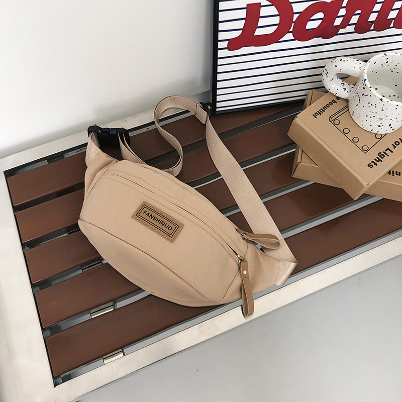 Large Capacity Canvas Leisure Color Fashion Men's Chest Bags