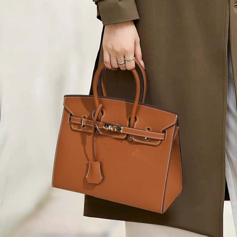 Durable Women's Leather Fashion Large Capacity Handbags