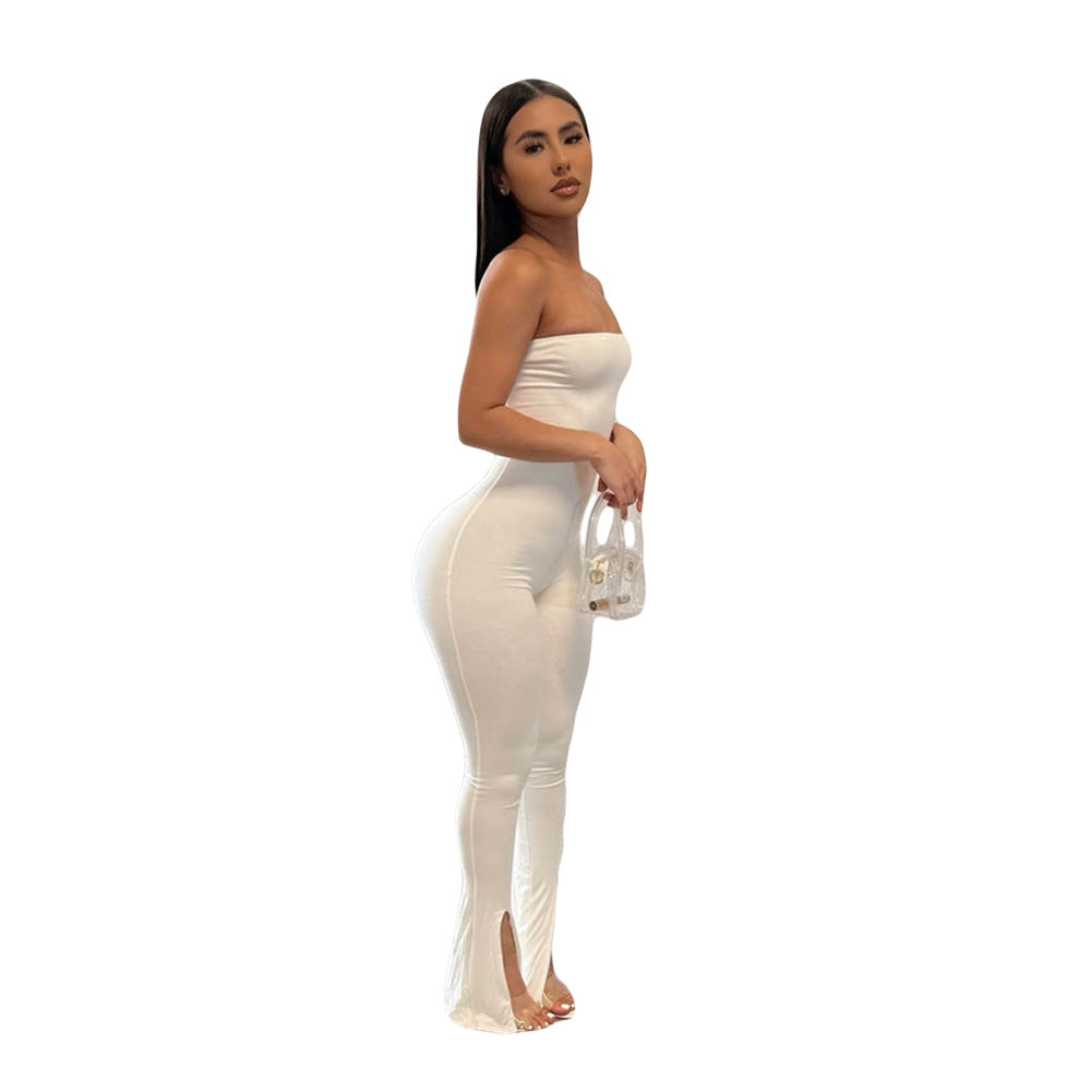 Fashion Creative Beautiful Women's Slit Stretch Jumpsuits