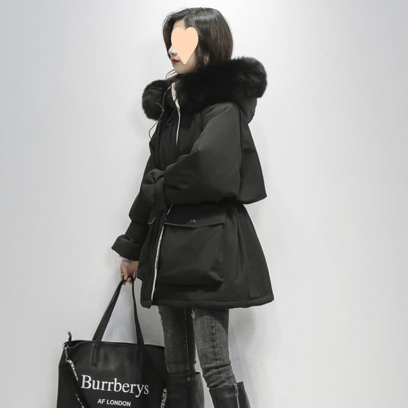 Women's Style Down Cotton Loose Thick Large Coats