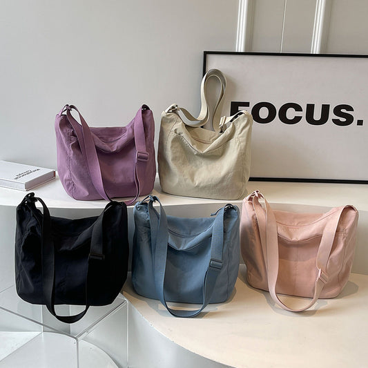 Color Waterproof Nylon Cloth Female For Crossbody Bags