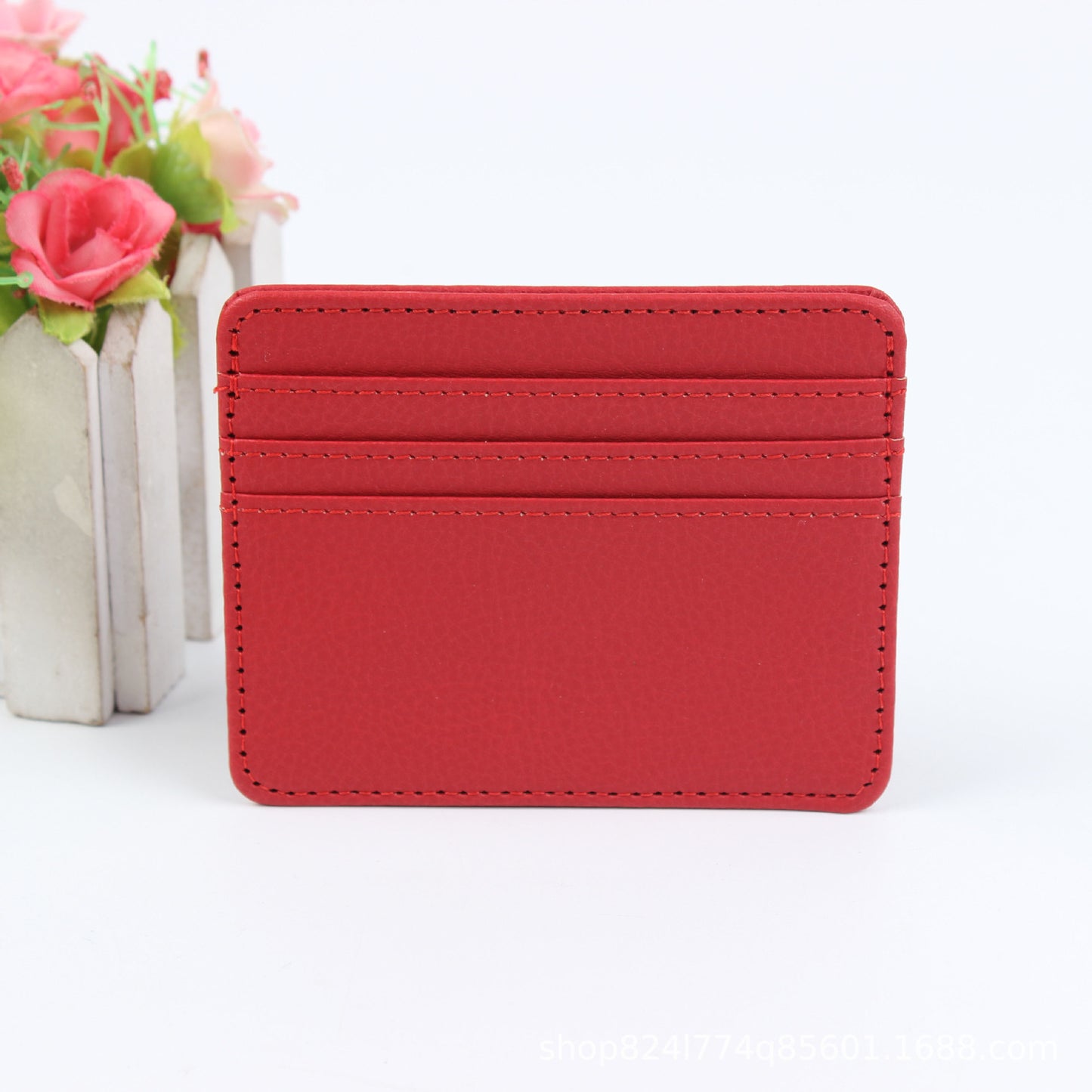 Fashion Lightweight Summer Leather Cutting Ferrule Card Holder