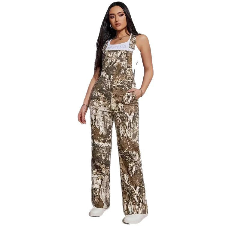 Women's Casual Summer Loose Pockets Straight Wide Pants