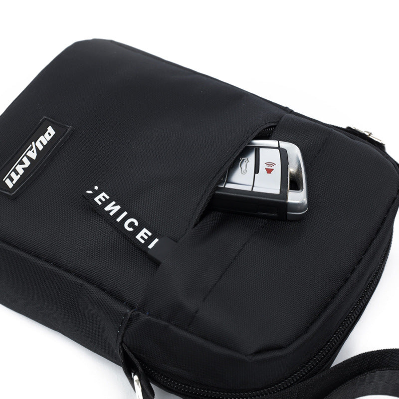 Men's Nylon Oxford Cloth Horizontal Vertical Waterproof Shoulder Bags