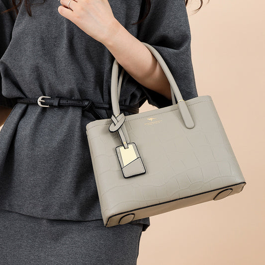 Women's Crocodile Pattern Large Capacity Mom Handbags