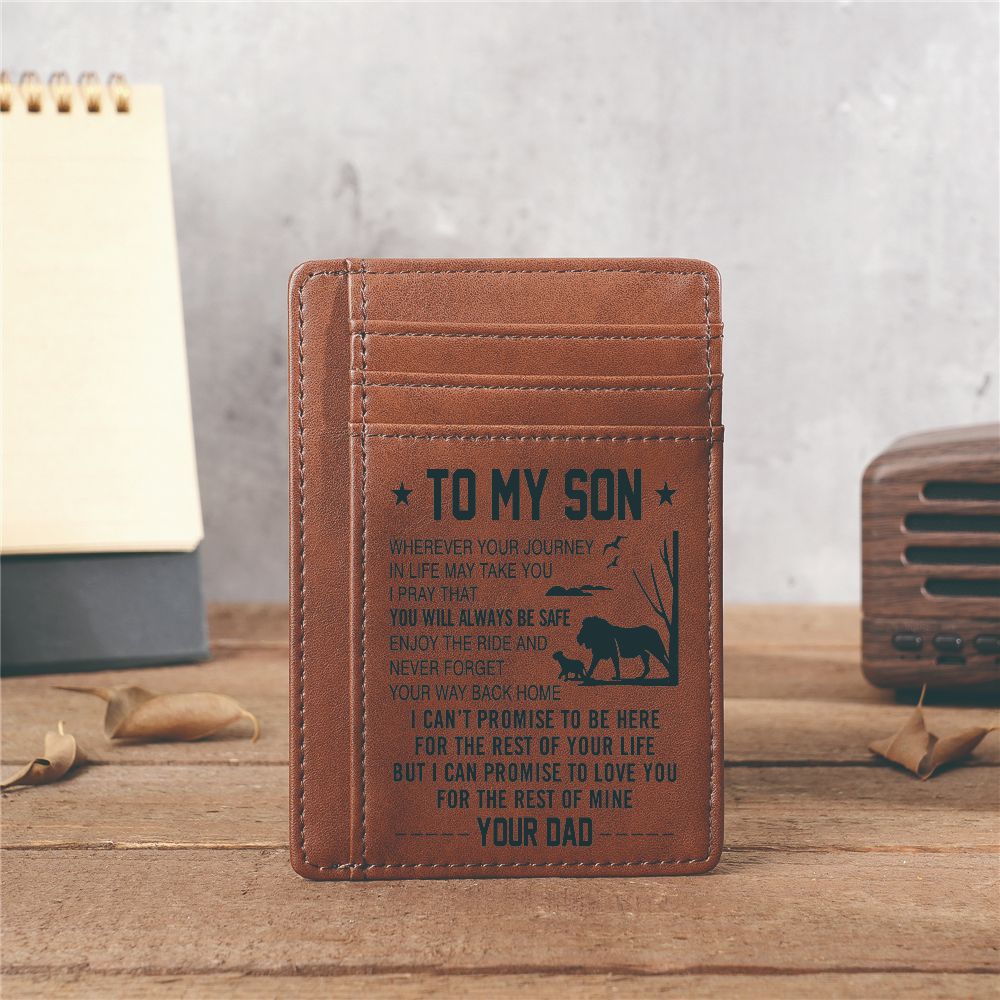 Men's Pocket Bank Credit Laser Engraving Card Holder