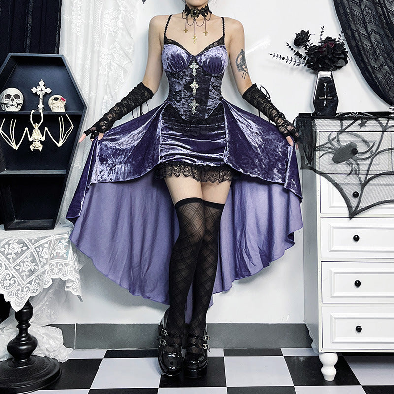 Women's Elegant Sexy Slim Fit Purple Strap Clothing