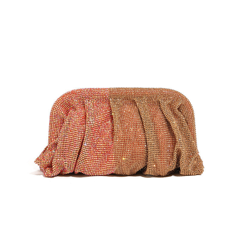 Women's Dinner Fashion Chain Acrylic Full Diamond Evening Bags