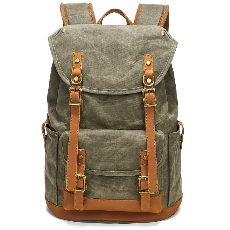 Men's Trendy Retro Computer Large Capacity Waterproof Backpacks