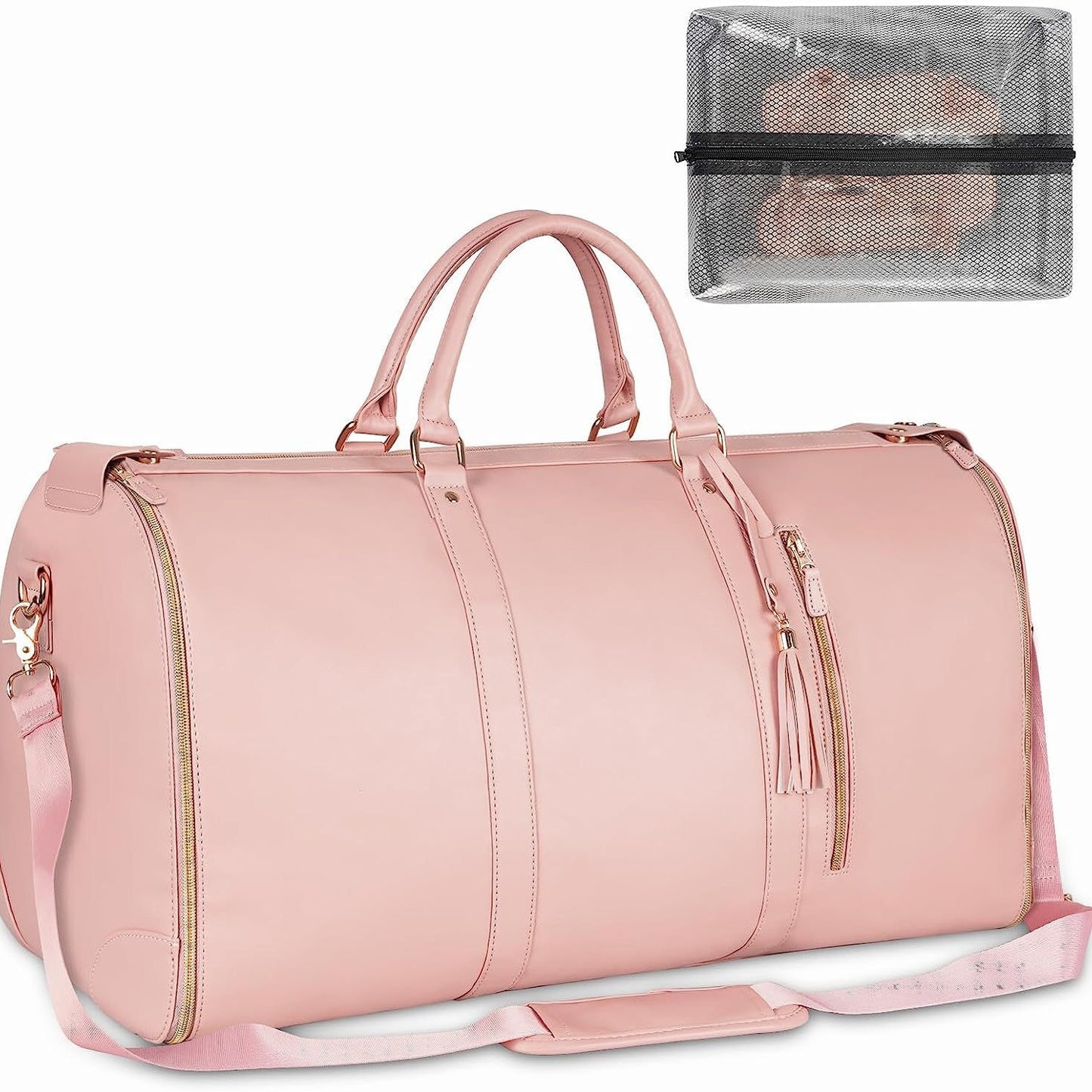 Women's Source Convenient Portable Garment Large Leather Luggage