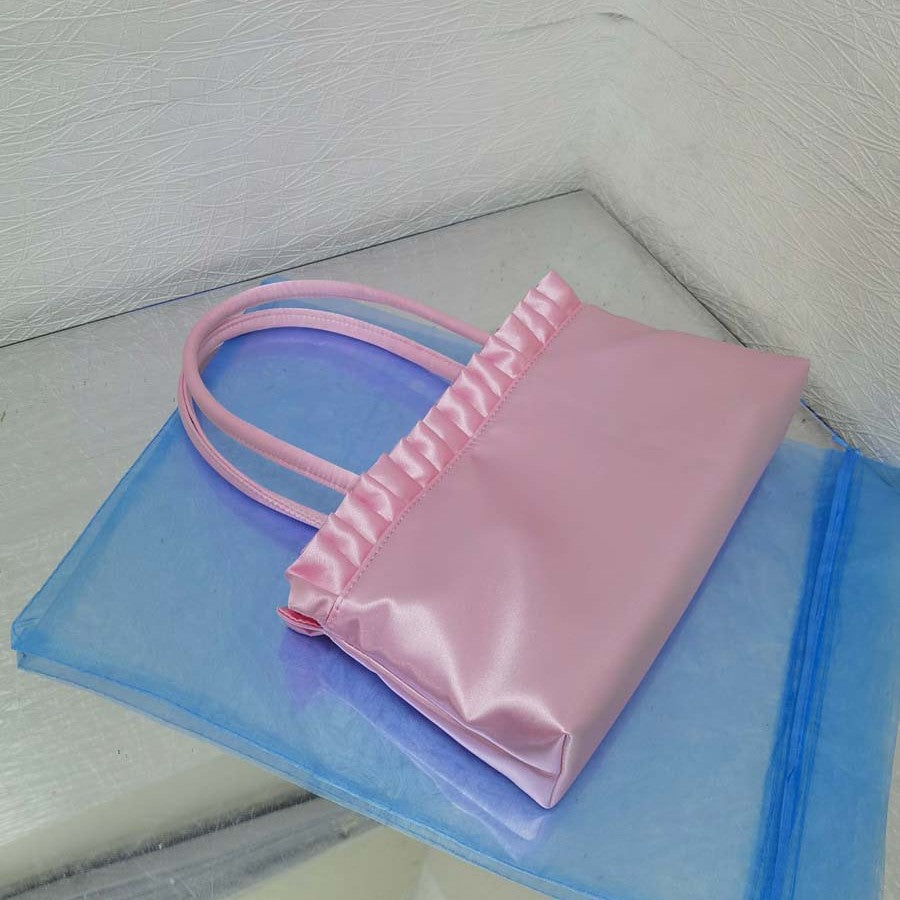 Women's Vintage Crumpled Lace Large Capacity Armpit Bags