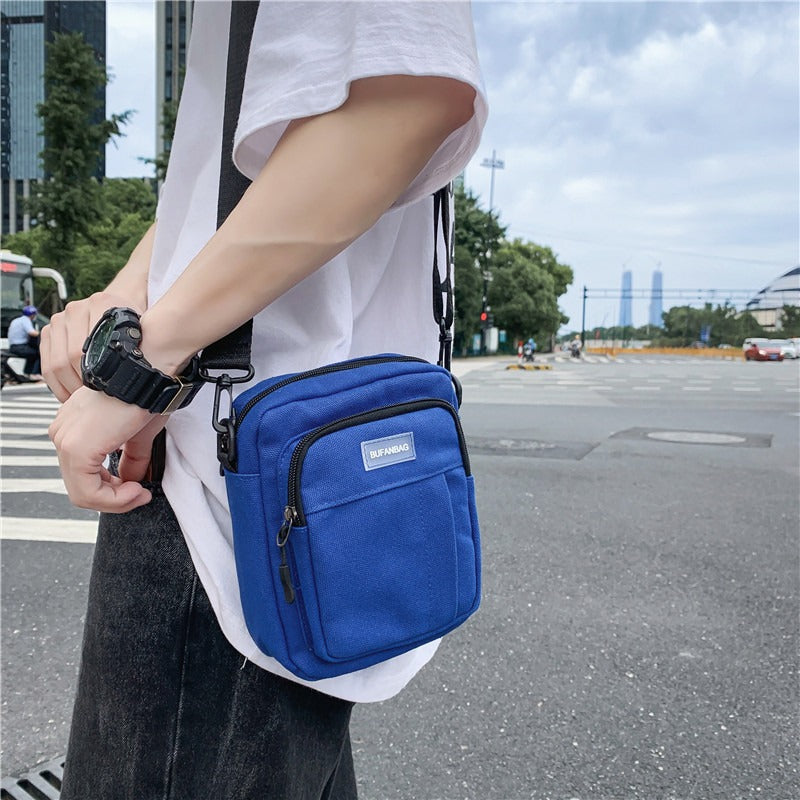 Men's Versatile Canvas Leisure Fashion Fashionable Men's Messenger Bags