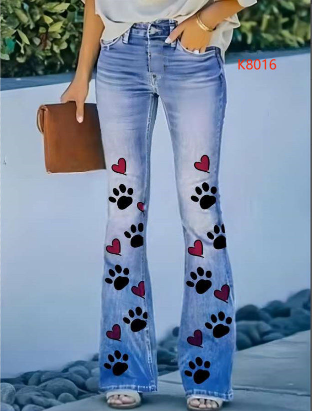 Women's Imitation Fashion Casual Trousers Thin Women's Jeans