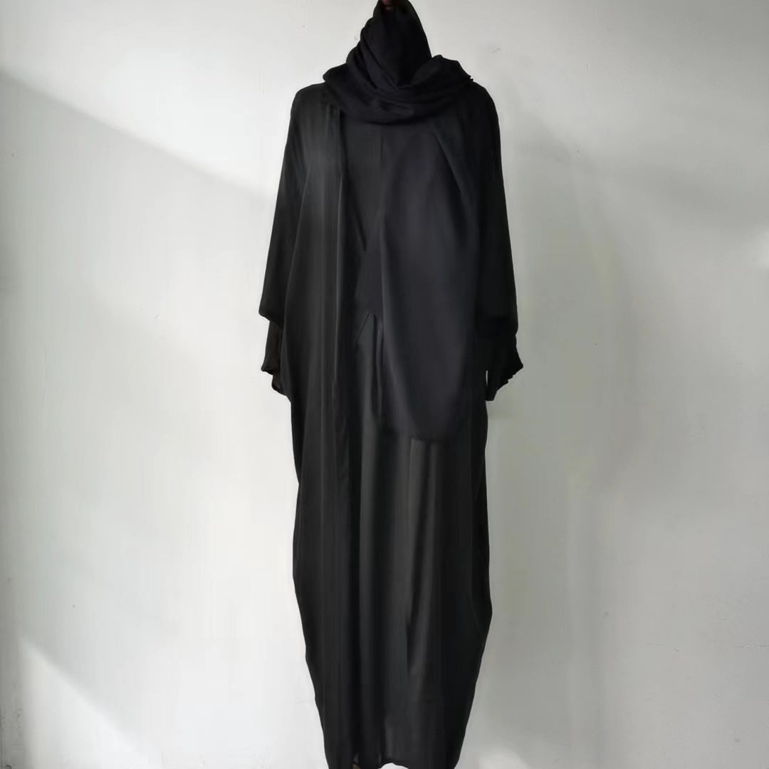 Graceful Elegant Solid Color Three-piece Robe Dresses