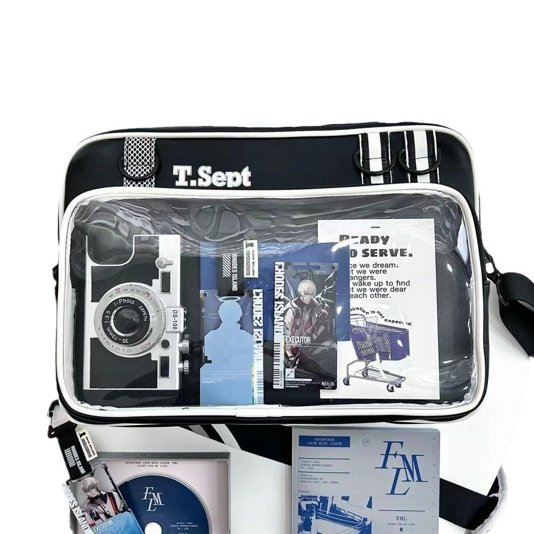Graduation Cartoon Large Capacity Style Neutral Shoulder Bags