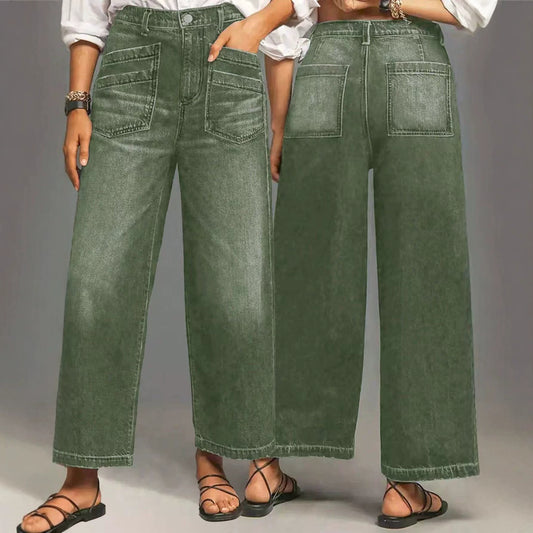 Loose Wide Leg Summer Trousers Fashion Personality Trendy Ladies Retro Jeans